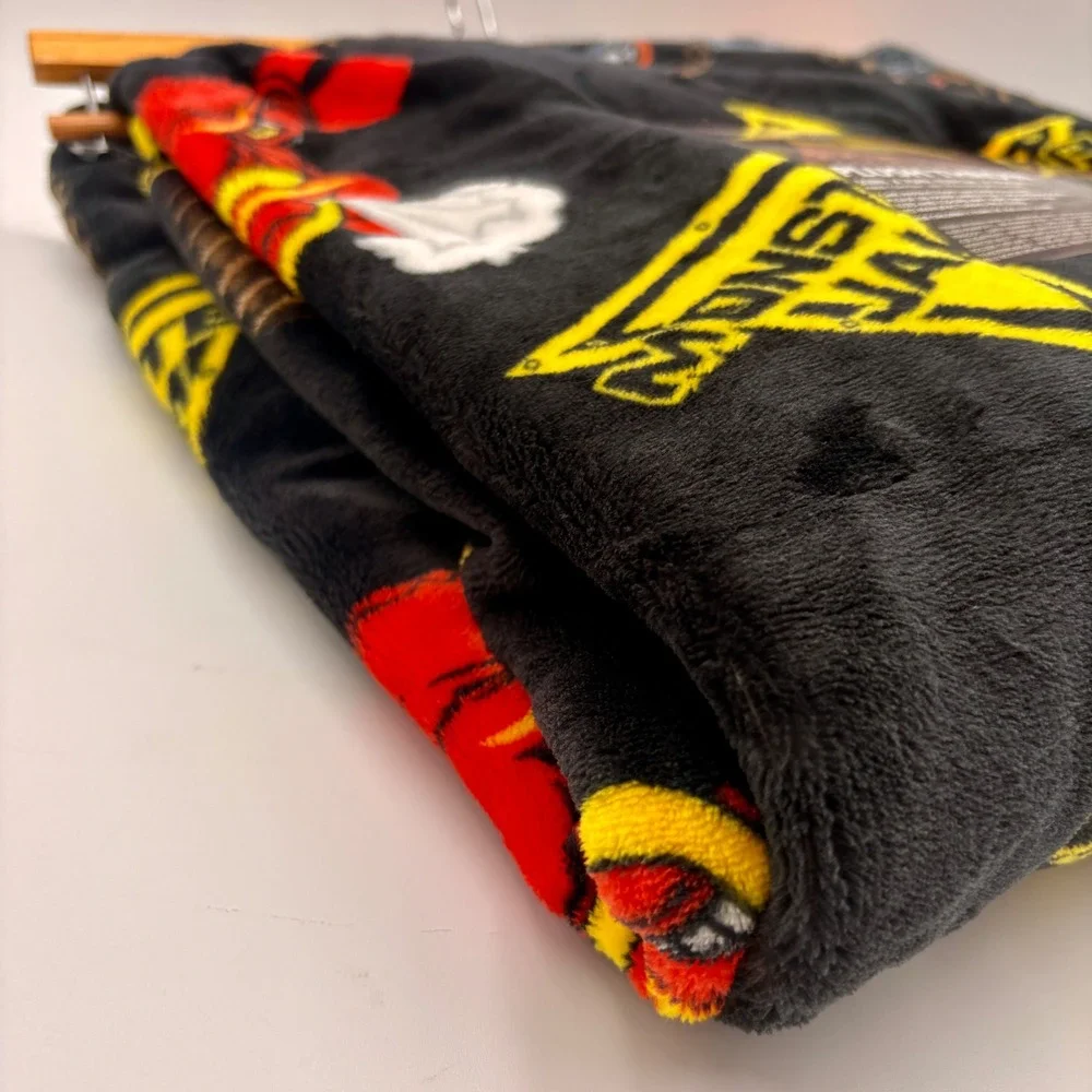 Monster Jam Plush Throw Blanket 50x70 El Toro Loco Grave Digger Black Fleece NEW